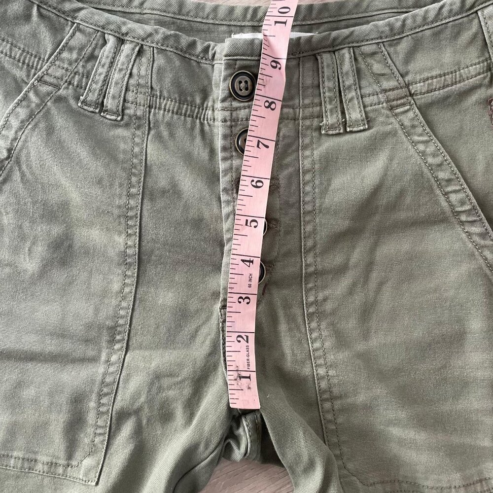 Anthropologie Pilcro Wanderer Utility Pants Women's Size 26 Green Camping Hiking - Picture 10 of 14